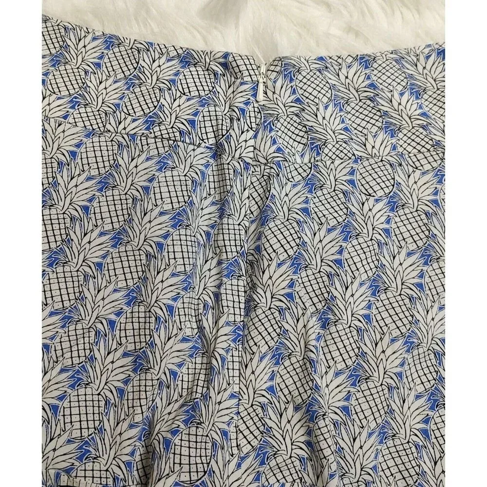 Anthropologie Maeve Shorts 10 Ruffle Pinapple High Rise Tropical Summer Vacay - Picture 8 of 10